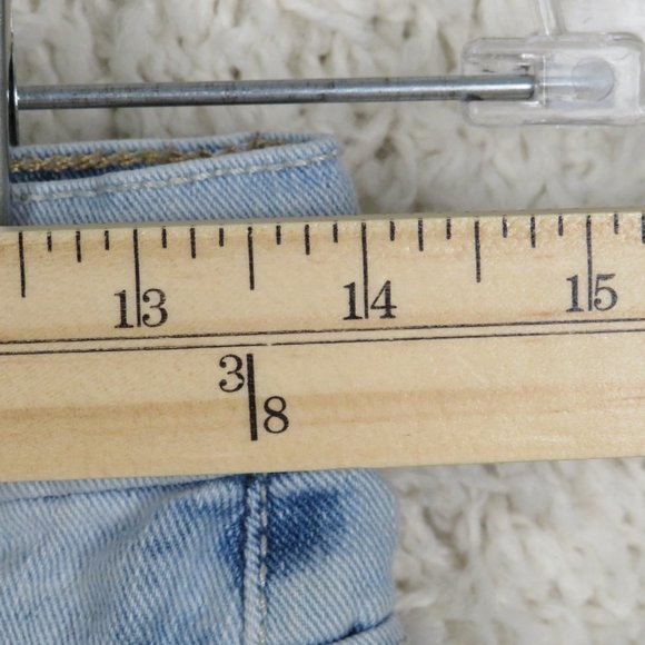 JORDACHE*‎ Kid's Denim Jean 1/2 Knitted Design Shorts Size 14~ Vintage - Picture 7 of 8